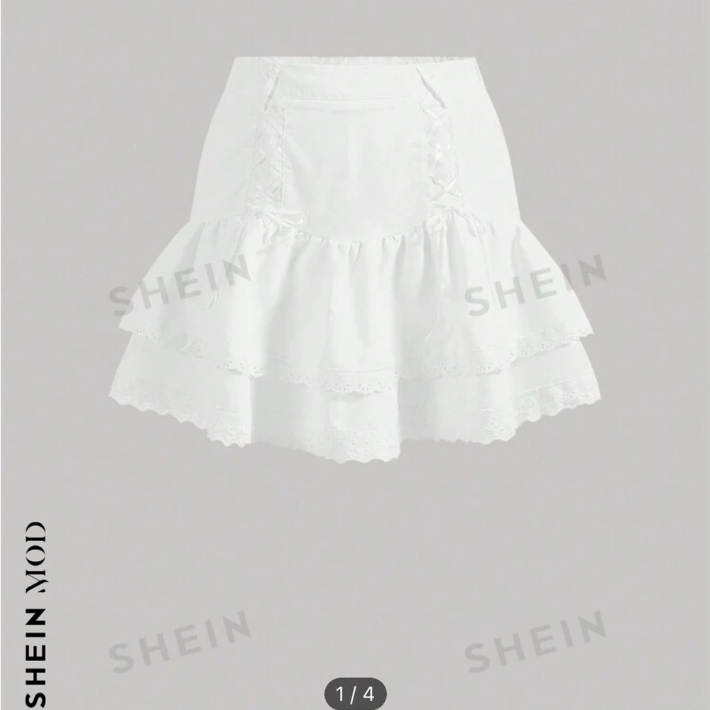 SHEIN MOD WHITE SKIRT